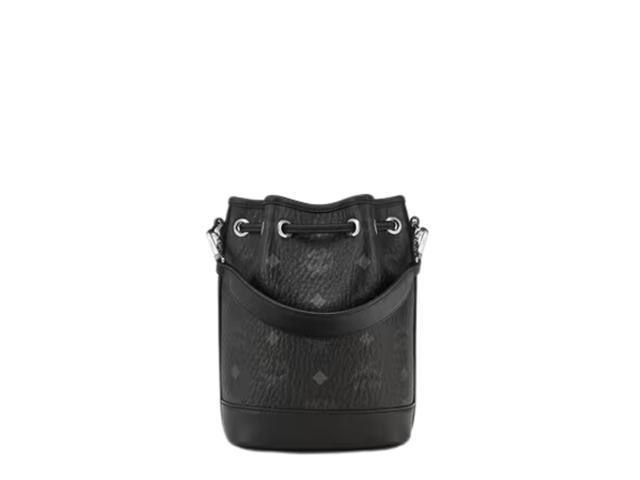 MCM MCM Dessau Drawstring Bag Mini In Visetos Nappa Leather Black - view 2