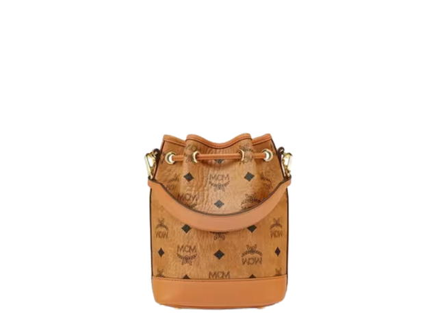 MCM MCM Dessau Drawstring Bag Mini Visetos Cognac - view 2