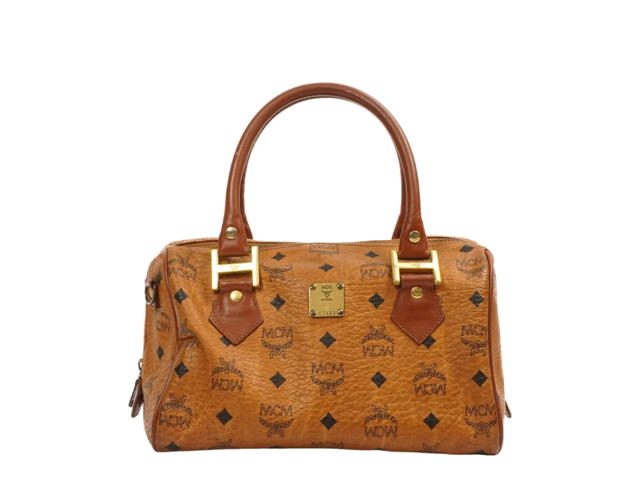 MCM MCM Boston Cloth Handbag Brown - view 1