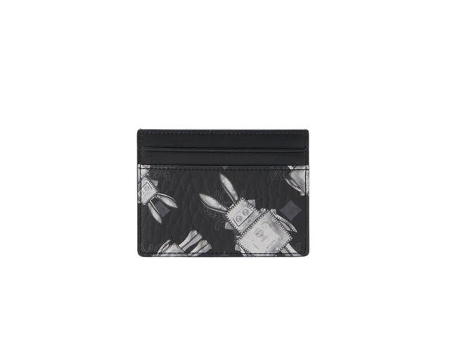MCM MCM Aren Card Case Wallet  Black Gray - view 1