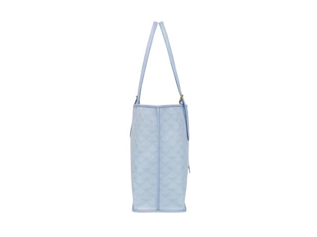 MCM MCM Himmel Shopper In Lauretos Natural Nappa Leather With 24K Gold-Plated Brass Hardware Ancient Blue - view 3