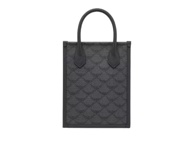 MCM MCM Himmel Tote Bag In Natural-Tone Soft Nappa Leather Trim With Mcm Logo And Silver Hardware Gray Dark Grey - view 2