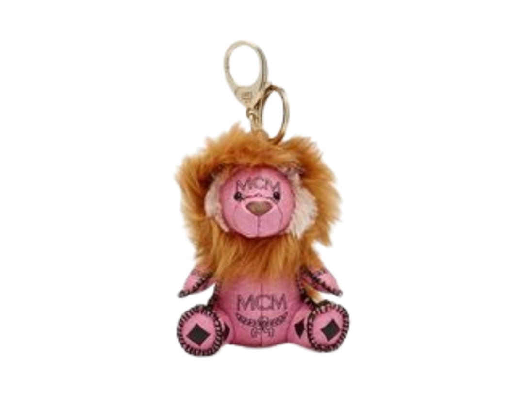 MCM MCM Visetos Moto Lion Key Ring Pink