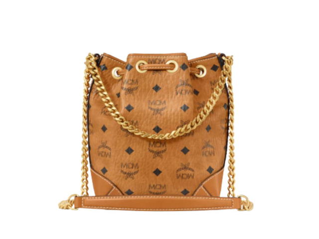 MCM MCM Klassik Drawstring Bag Visetos Cognac - view 3