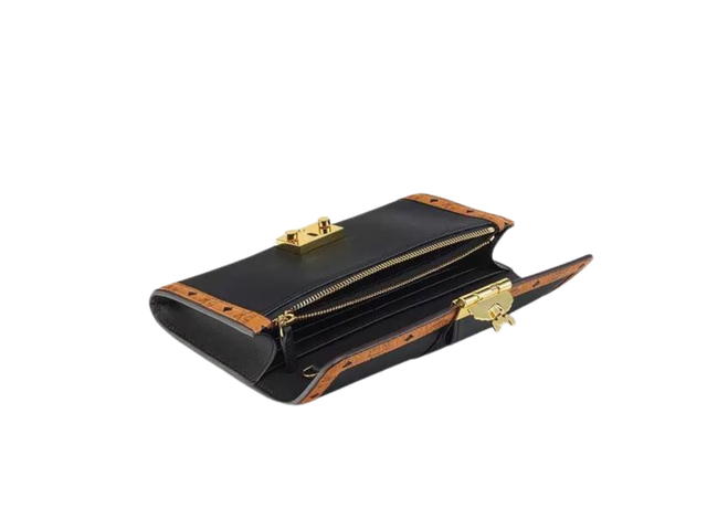 MCM MCM Large Tracy Chain Wallet In Spanish Calf Leather With 24k Gold-Plated Metal Hardware Black - view 2