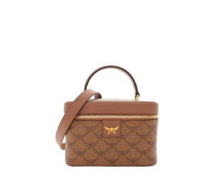 Buy MCM Lauretos Nappa Monogram Small Himmel Vanity Case Cognac Brown at Sasom – Authentic and Ready to Ship