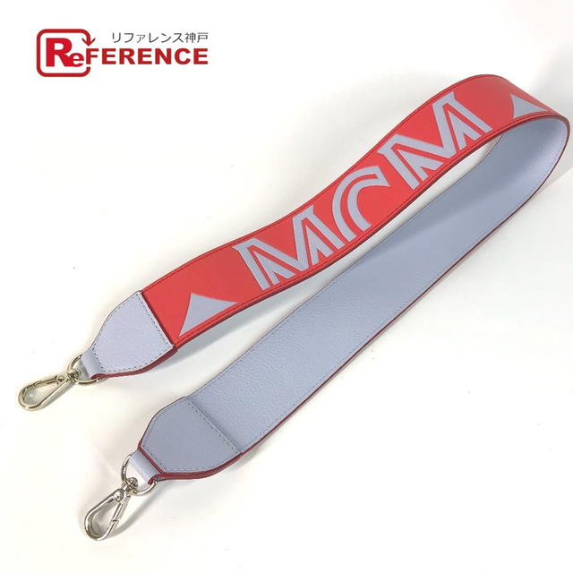 MCM MCM logo  Shoulder strap Leather Red/Light Purple Based Unused - view 1