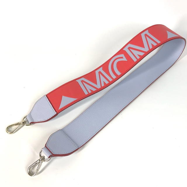MCM MCM logo  Shoulder strap Leather Red/Light Purple Based Unused - view 2