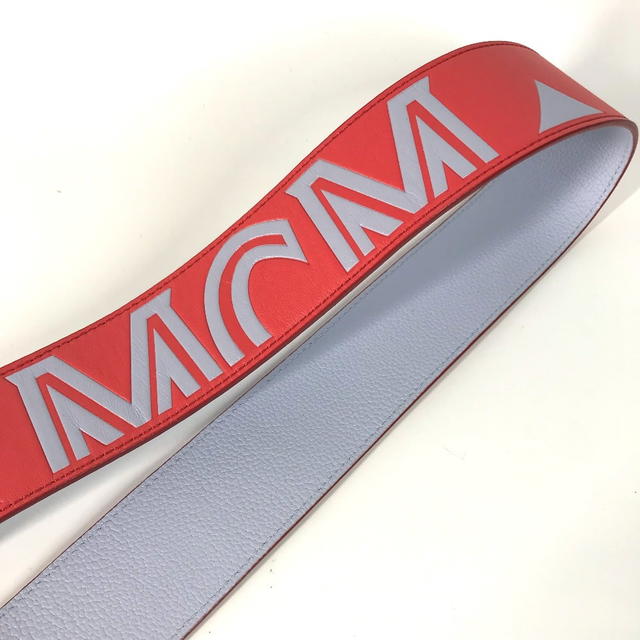 MCM MCM logo  Shoulder strap Leather Red/Light Purple Based Unused - view 4