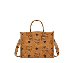 Buy MCM München Tote In Visetos and Nappa Leather-Trim With 24K Gold-Plated Metal Hardware Cognac at Sasom – Authentic and Ready to Ship