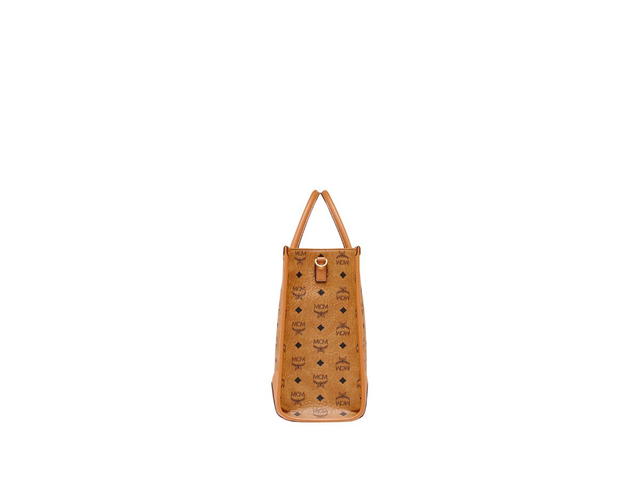 MCM MCM München Tote In Visetos With 24K Gold-Plated Metal Hardware Cognac (Large) - view 2
