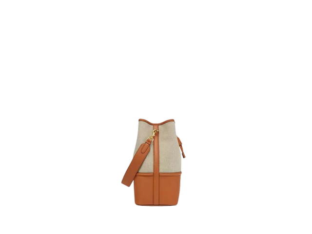 MCM MCM Medium Aren Drawstring Bag In Spanish Full-Grain Nappa Leather With 24k Gold-Plated Metal Hardware Cognac - view 2