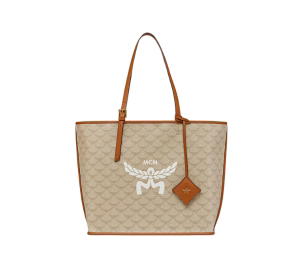 Buy MCM Medium Himmel Shopper In Lauretos Natural Nappa Leather With 24K Gold-Plated Brass Hardware Beige Oatmeal at Sasom – Authentic and Ready to Ship
