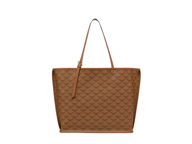 MCM MCM Medium Himmel Shopper In Lauretos Natural Nappa Leather With 24K Gold-Plated Brass Hardware Cognac - view 4