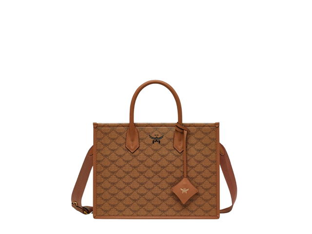 MCM MCM Medium Himmel Tote In Lauretos Cognac With Natural Nappa Leather Cognac - view 1