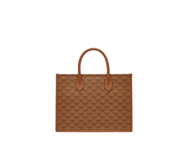 MCM MCM Medium Himmel Tote In Lauretos Cognac With Natural Nappa Leather Cognac - view 4