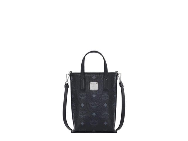 MCM MCM Mini Aren Crossbody Bag in Visetos Black - view 1