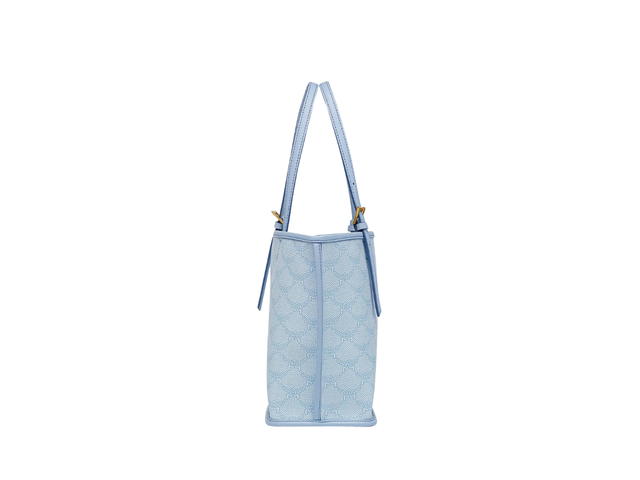 MCM MCM Mini Himmel Shopper In Lauretos With Natural Nappa Leather Ancient Blue - view 2