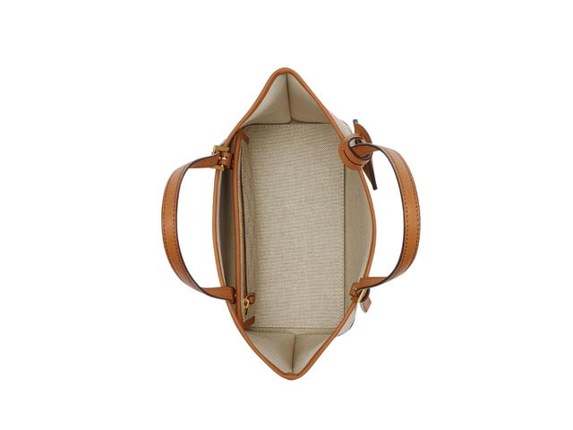 MCM MCM Mini Himmel Shopper In Lauretos With Natural Nappa Leather Beige Oatmeal - view 3