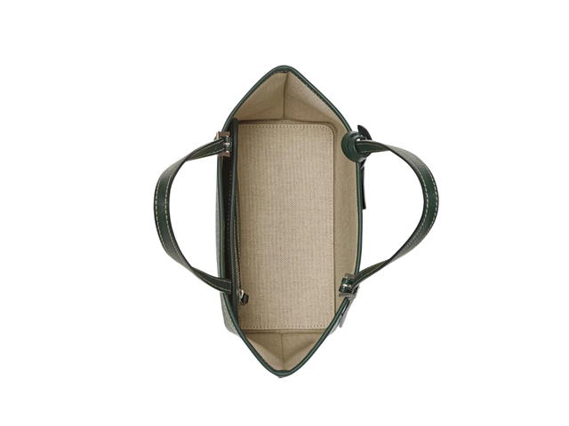 MCM MCM Mini Himmel Shopper In Lauretos With Natural Nappa Leather Forest Green - view 3