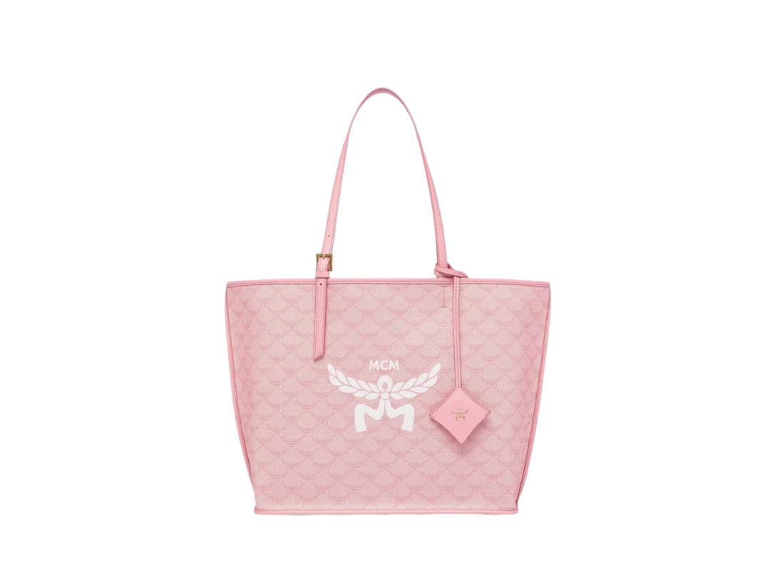 MCM MCM Mini Himmel Shopper In Lauretos With Natural Nappa Leather Pink