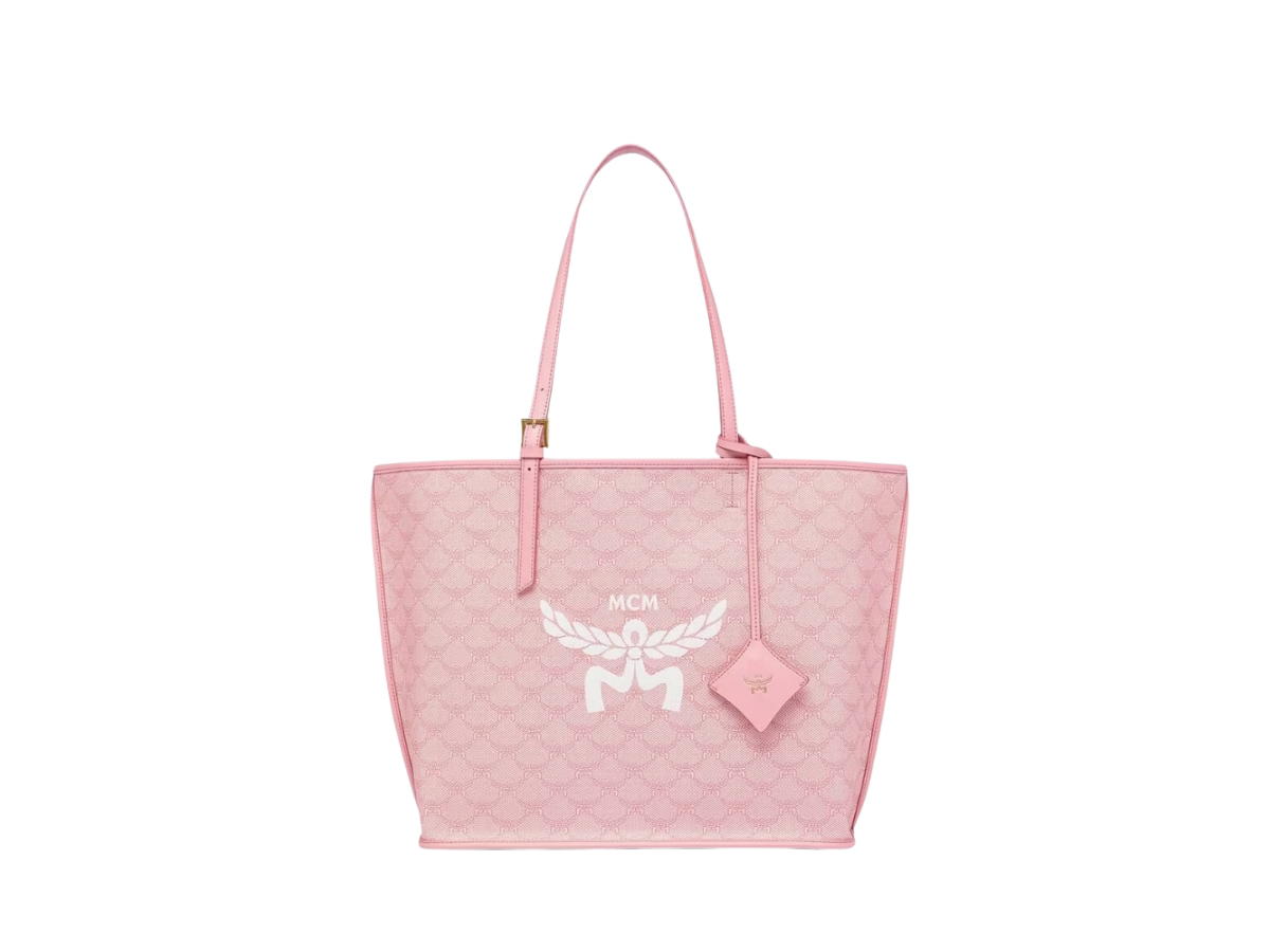 MCM MCM Mini Himmel Shopper In Lauretos With Natural Nappa Leather Pink