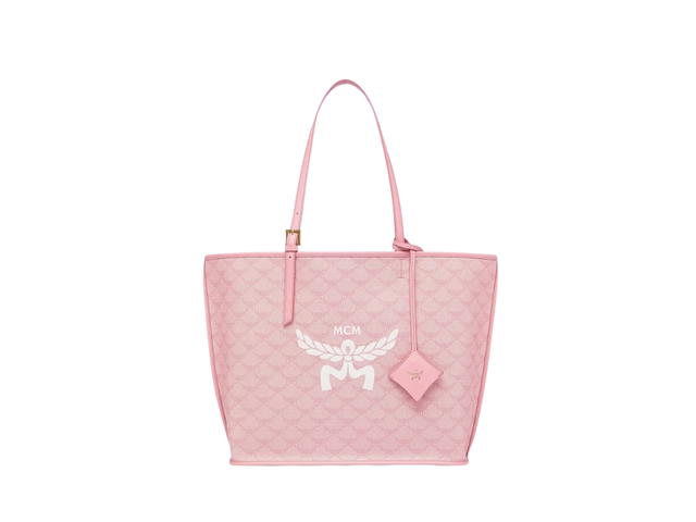MCM MCM Mini Himmel Shopper In Lauretos With Natural Nappa Leather Pink - view 1