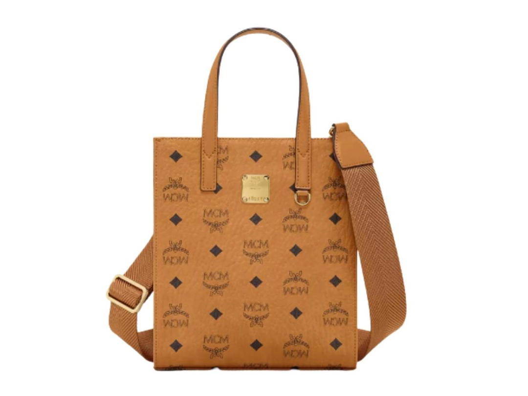 MCM MCM Mini Klassik Tote in Visetos Cognac
