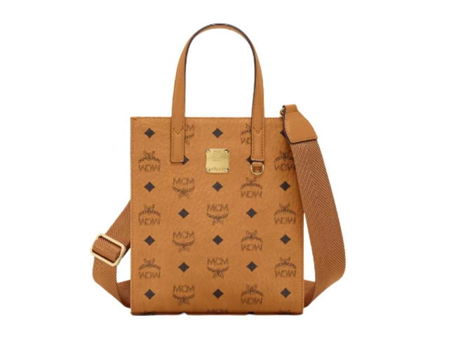 MCM MCM Mini Klassik Tote in Visetos Cognac - view 1