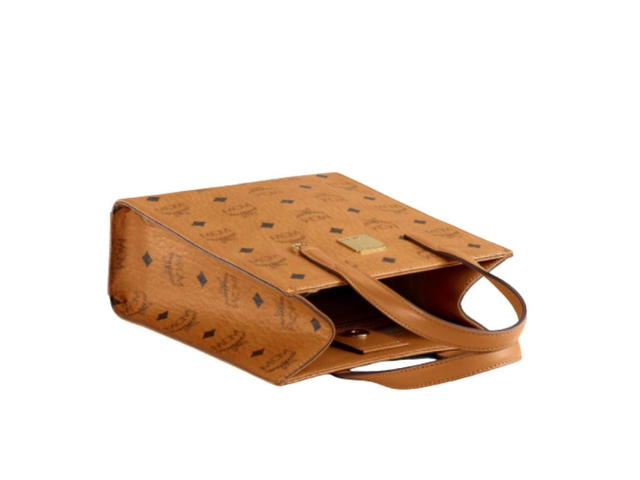 MCM MCM Mini Klassik Tote in Visetos Cognac - view 3