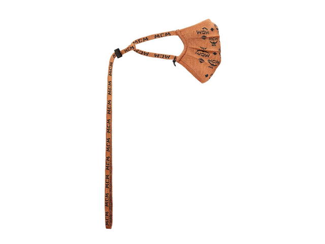 MCM MCM Monogram Knit Face Accessory with Chain Cognac - view 2