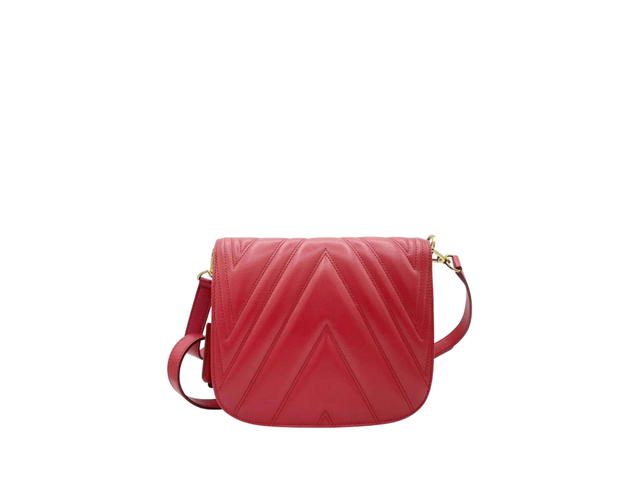 MCM MCM Patricia Ruby Bag In Quilted Leather With Gold Tone Hardware Red - view 2