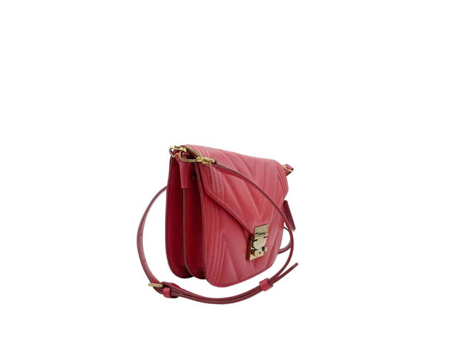MCM MCM Patricia Ruby Bag In Quilted Leather With Gold Tone Hardware Red - view 3
