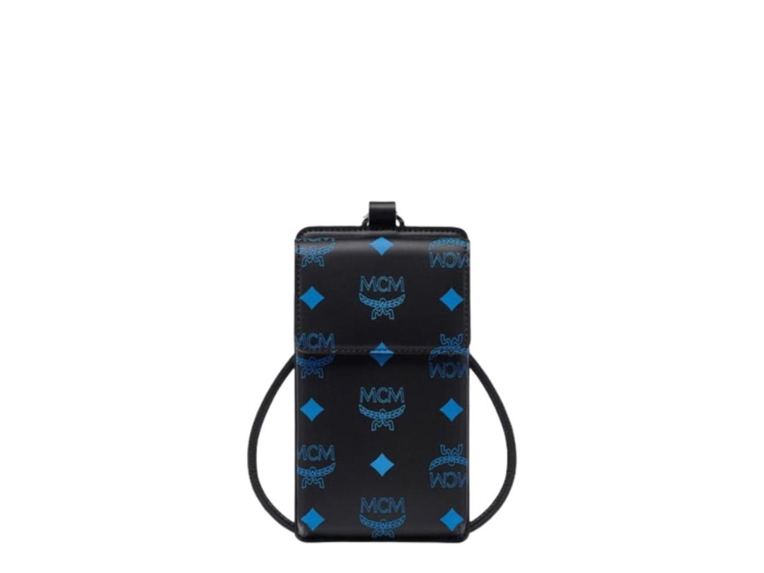 MCM MC Kors Logo Lanyard Blue