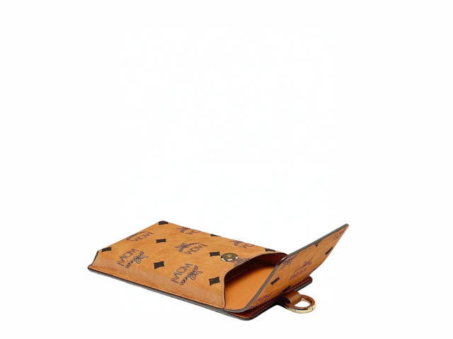 MCM MCM Original ID Lanyard Phone Case Cognac Visetos - view 3
