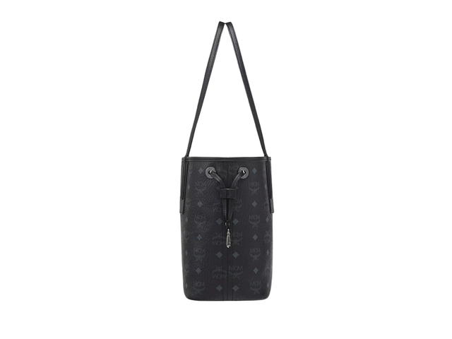 MCM MCM Reversible Liz Shopper Small In Black Visetos Monogram Canvas-Nappa Leather With Silver-tone Cobalt Metal Hardware - view 3