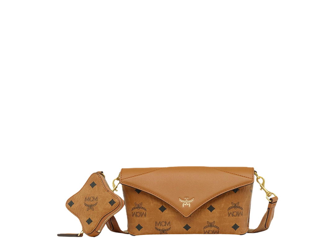 MCM MCM Diamond Crossbody Cognac