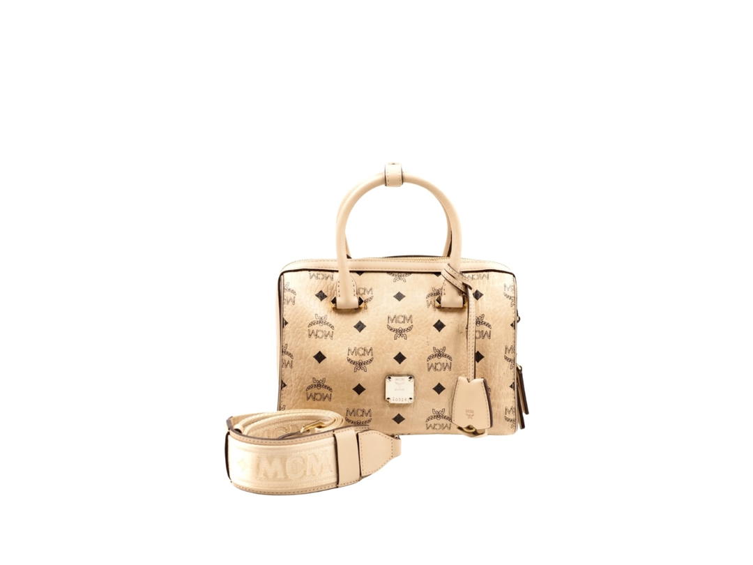 MCM MCM Essential Boston Bag Beige