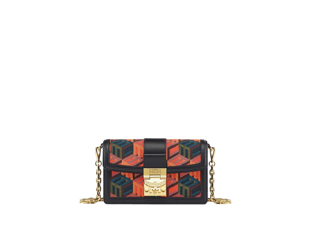 MCM MCM Gretl Jacquard Crossbody Bag Multicolor