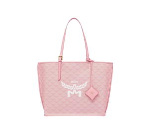 Buy MCM Shopper In Lauretos Natural Nappa Leather With 24K Gold-Plated Brass Hardware Pink at Sasom – Authentic and Ready to Ship