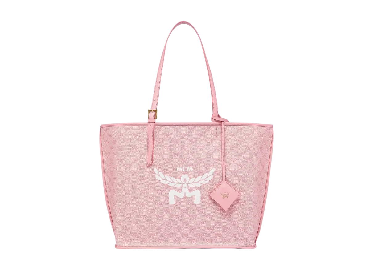 MCM MCM Shopper In Lauretos Natural Nappa Leather With 24K Gold-Plated Brass Hardware Pink