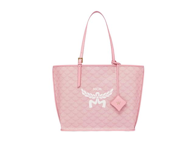 MCM MCM Shopper In Lauretos Natural Nappa Leather With 24K Gold-Plated Brass Hardware Pink - view 1
