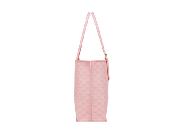 MCM MCM Shopper In Lauretos Natural Nappa Leather With 24K Gold-Plated Brass Hardware Pink - view 3