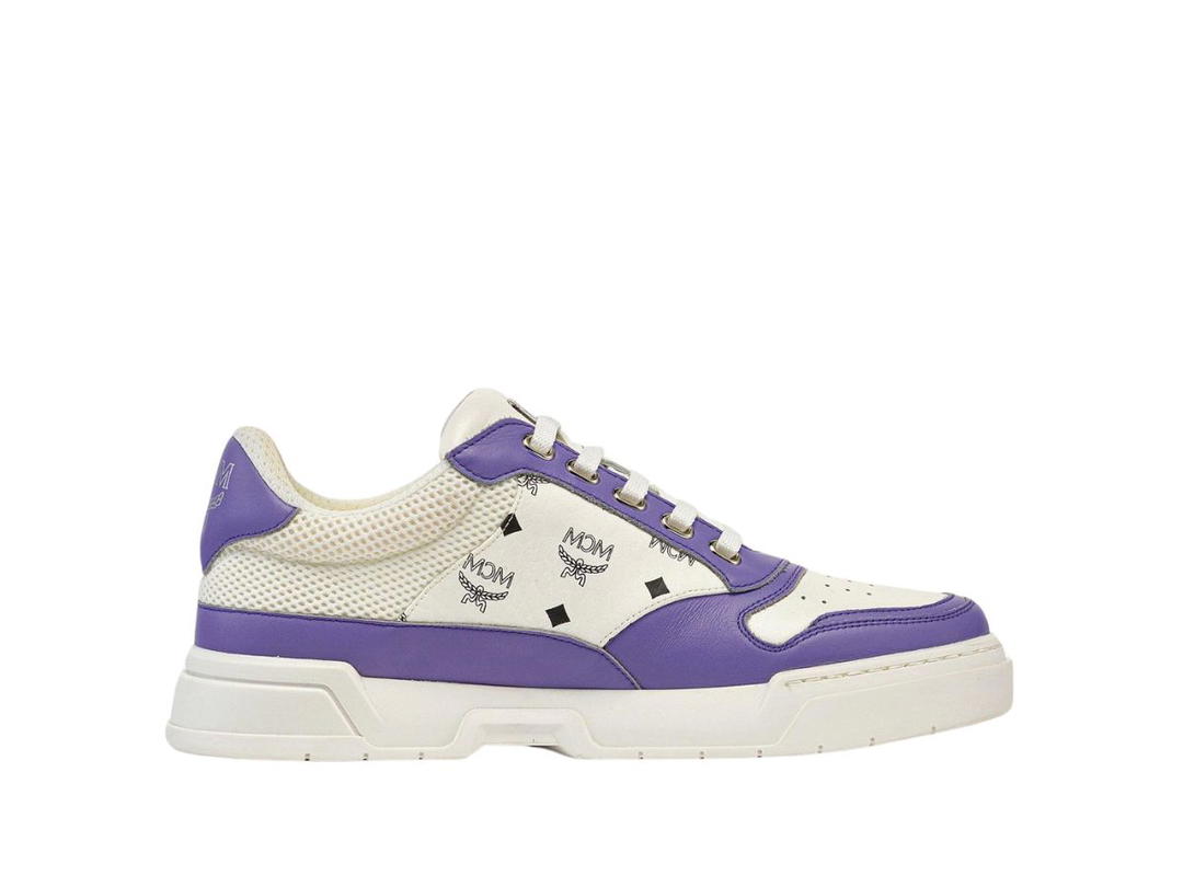MCM MCM Skyward Low-Top Sneakers In Visetos Purple (W)