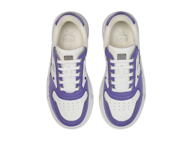 MCM MCM Skyward Low-Top Sneakers In Visetos Purple (W) - view 4