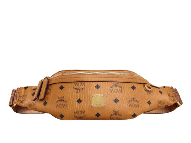 MCM MCM Slim Fursten Belt Bag Small Visetos Cognac - view 1