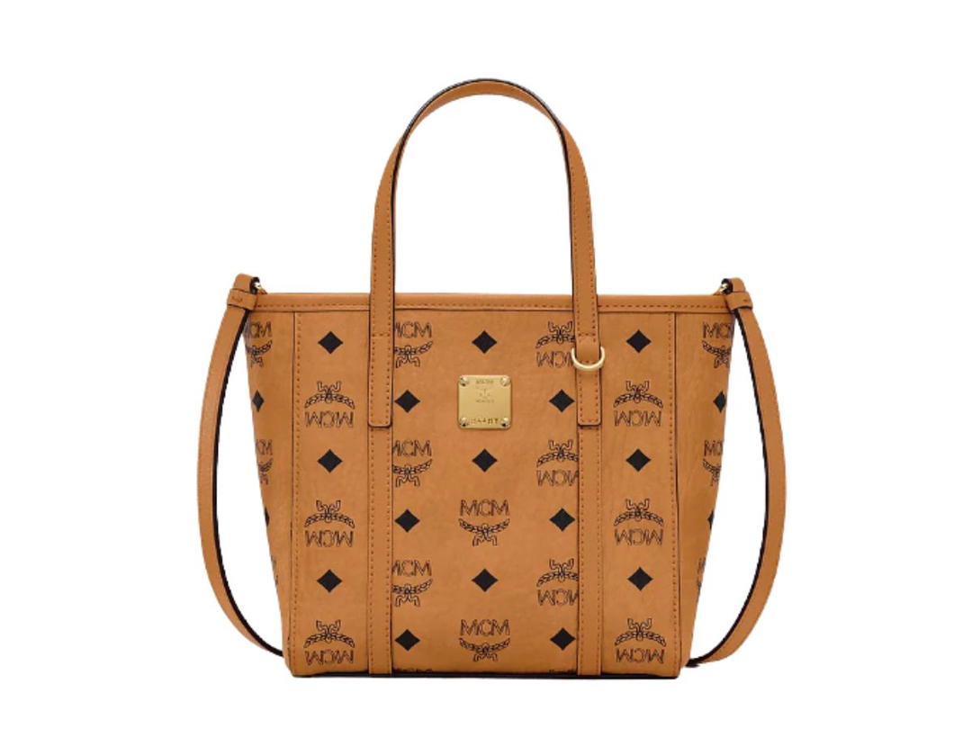 MCM MCM Toni Shopper Mini Visetos Cognac