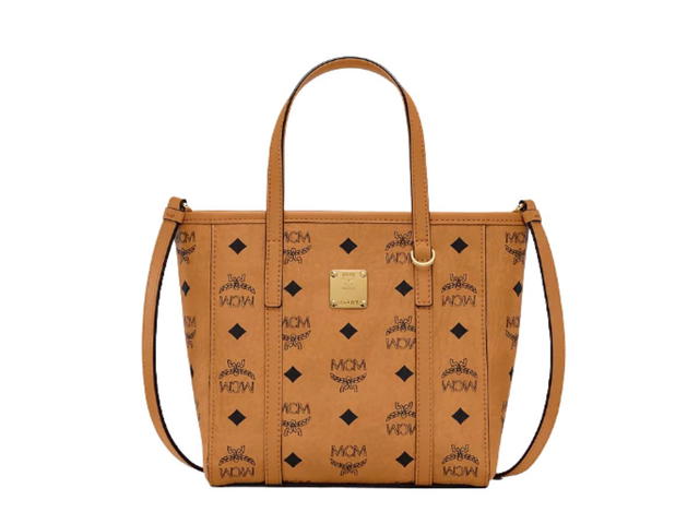 MCM MCM Toni Shopper Mini Visetos Cognac - view 1
