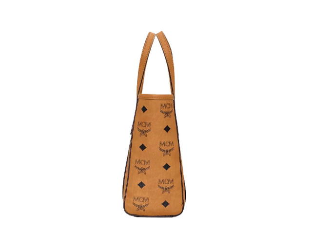 MCM MCM Toni Shopper Mini Visetos Cognac - view 3