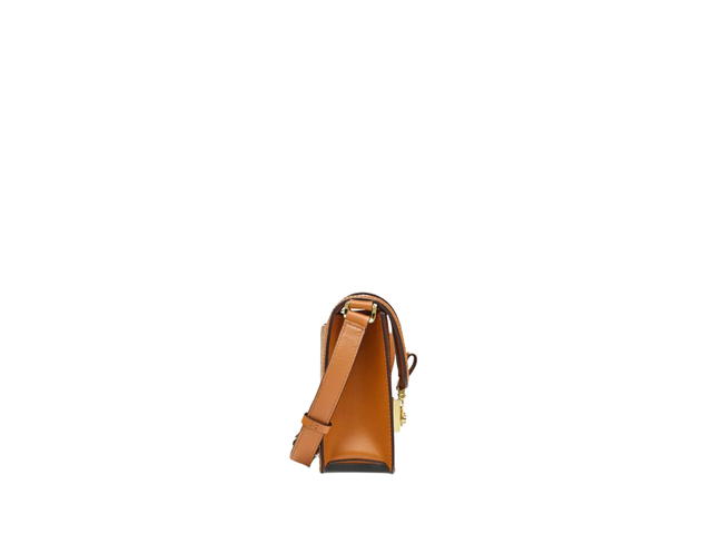 MCM MCM Tracy Shoulder Bag In Visetos Leather With 24K Gold-Plated Metal Hardware Cognac - view 3
